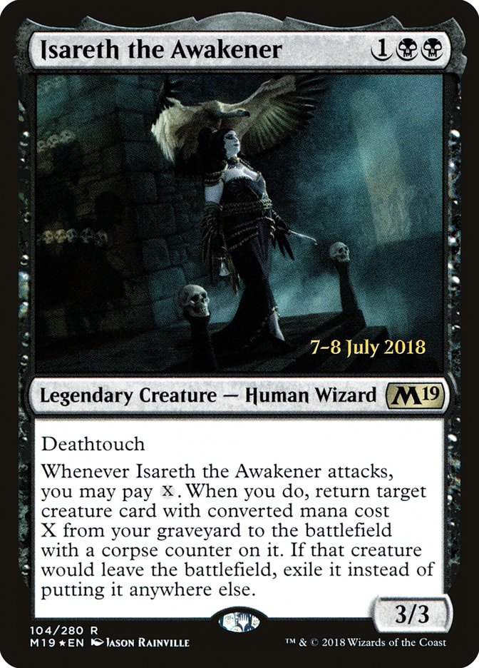 Isareth the Awakener [Core Set 2019 Prerelease Promos] | Dragon's Lair Comics and Fantasy Houston TX