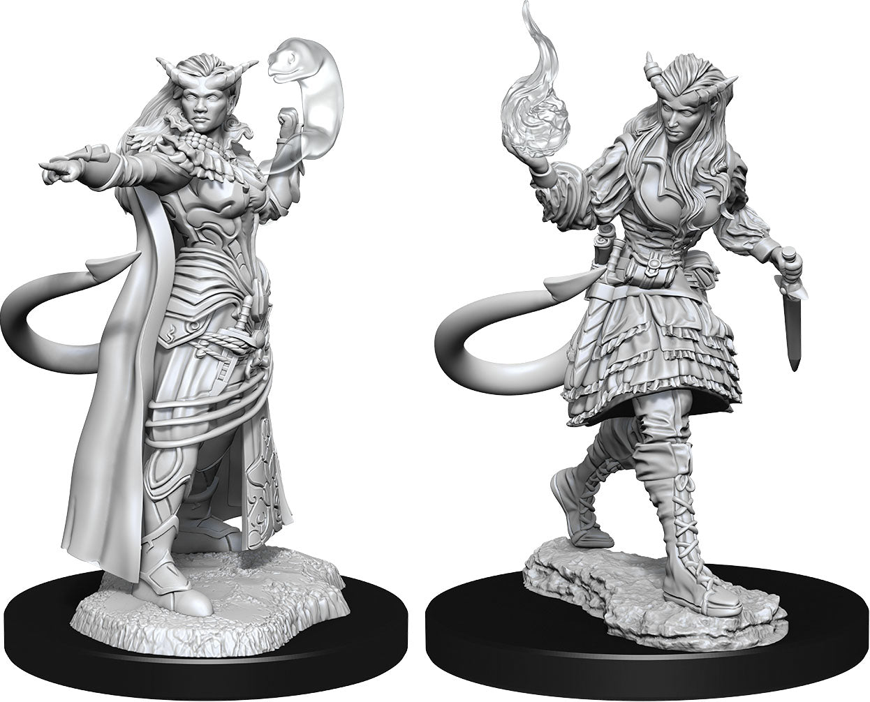 Dungeons & Dragons Nolzur`s Marvelous Unpainted Miniatures: W15 Tiefling Sorcerer Female | Dragon's Lair Comics and Fantasy Houston TX