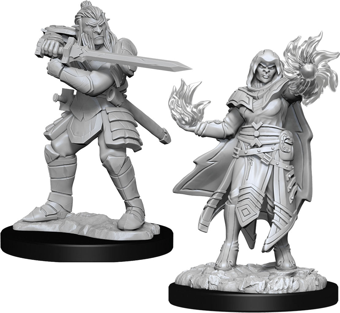 Wizkids Dungeons & Dragons Nolzur`s Marvelous Unpainted Miniatures: W15 Hobgoblin Fighter Male & Hobgoblin Wizard Female | Dragon's Lair Comics and Fantasy Houston TX