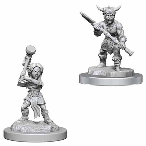 Wizkids Dungeons & Dragons Nolzur`s Marvelous Unpainted Miniatures: W18 Halfling Barbarians | Dragon's Lair Comics and Fantasy Houston TX