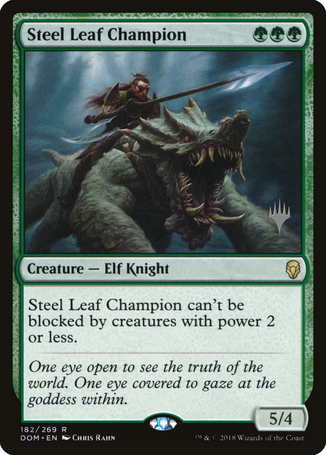 Steel Leaf Champion (Promo Pack) [Dominaria Promos] | Dragon's Lair Comics and Fantasy Houston TX