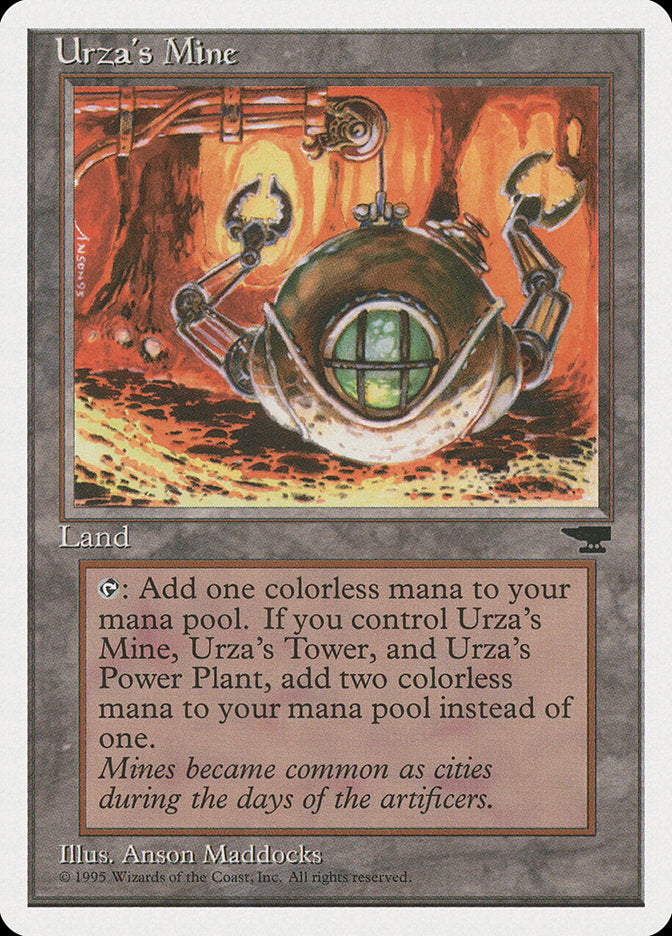 Urza's Mine (Orange Background) [Chronicles] | Dragon's Lair Comics and Fantasy Houston TX