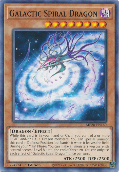 Galactic Spiral Dragon [MP20-EN160] Common | Dragon's Lair Comics and Fantasy Houston TX