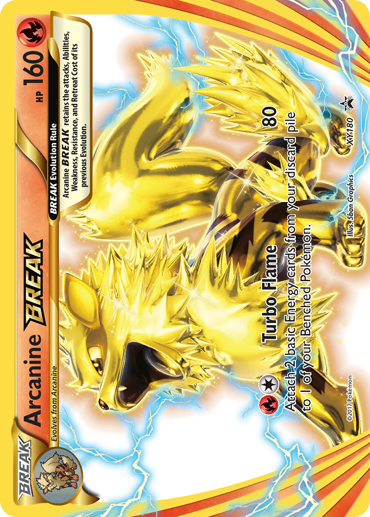 Arcanine BREAK (XY180) [XY: Black Star Promos] | Dragon's Lair Comics and Fantasy Houston TX