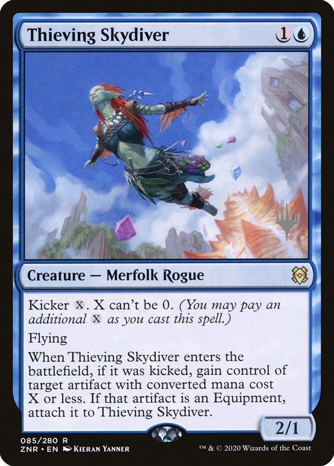 Thieving Skydiver (Promo Pack) [Zendikar Rising Promos] | Dragon's Lair Comics and Fantasy Houston TX