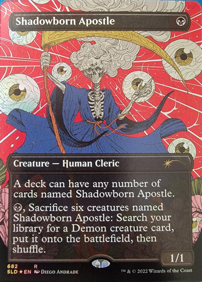 Shadowborn Apostle (Borderless) (682) [Secret Lair Drop Promos] | Dragon's Lair Comics and Fantasy Houston TX