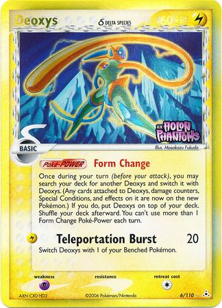 Deoxys (6/110) (Delta Species) (Stamped) [EX: Holon Phantoms] | Dragon's Lair Comics and Fantasy Houston TX