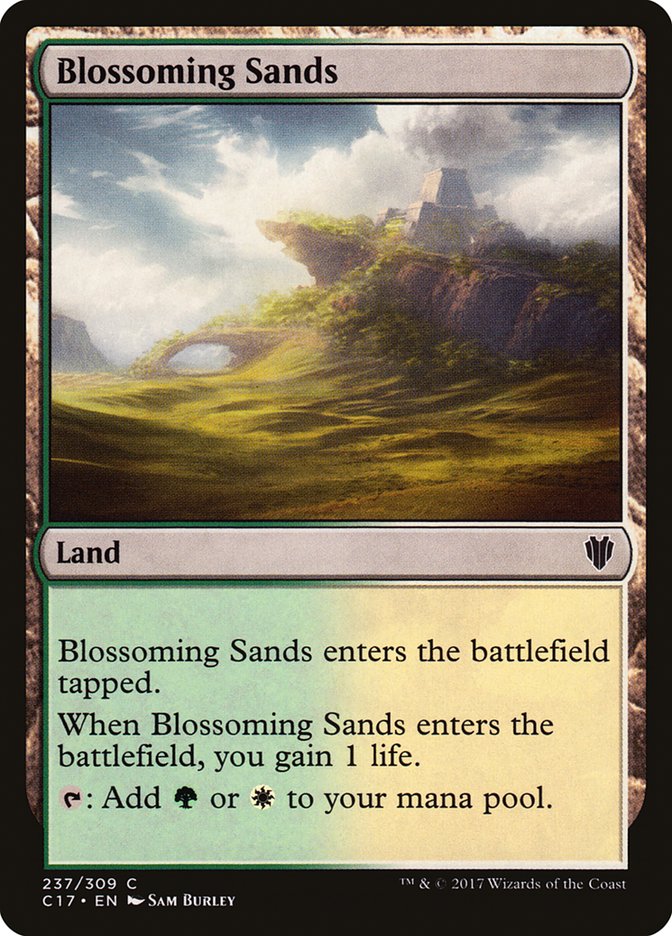 Blossoming Sands [Commander 2017] | Dragon's Lair Comics and Fantasy Houston TX