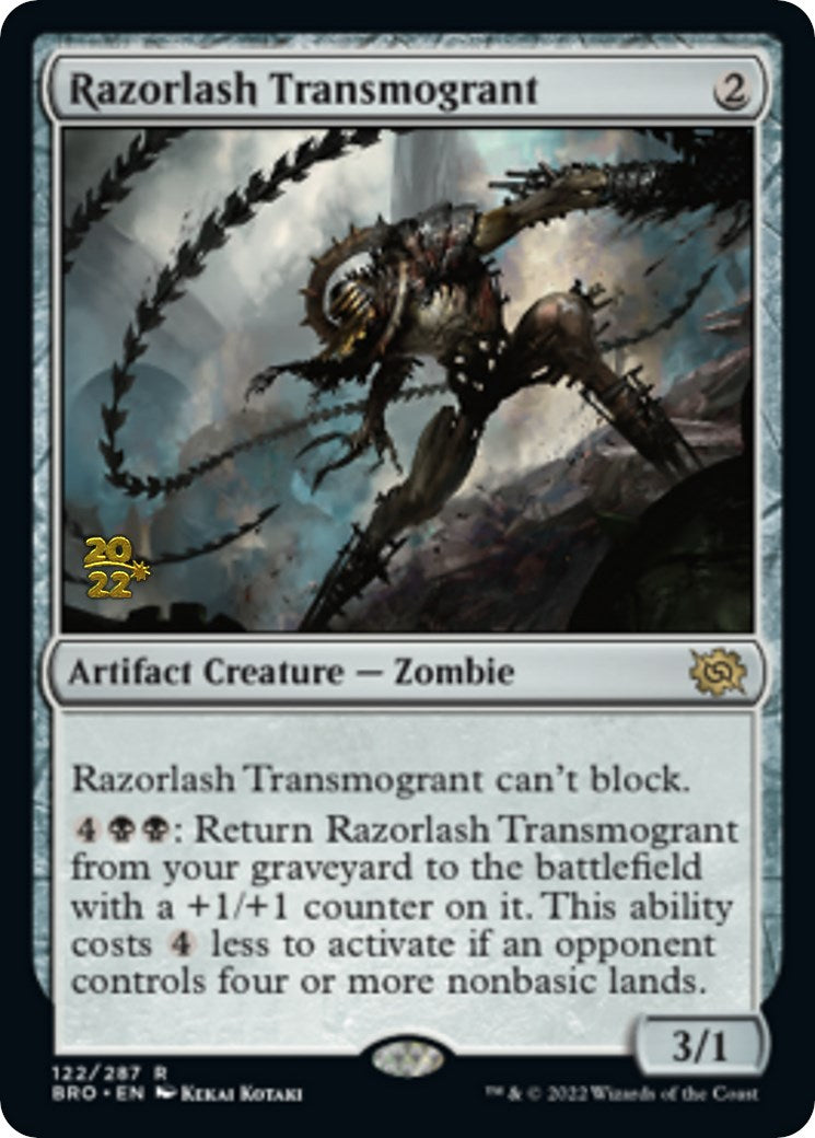 Razorlash Transmogrant [The Brothers' War Prerelease Promos] | Dragon's Lair Comics and Fantasy Houston TX