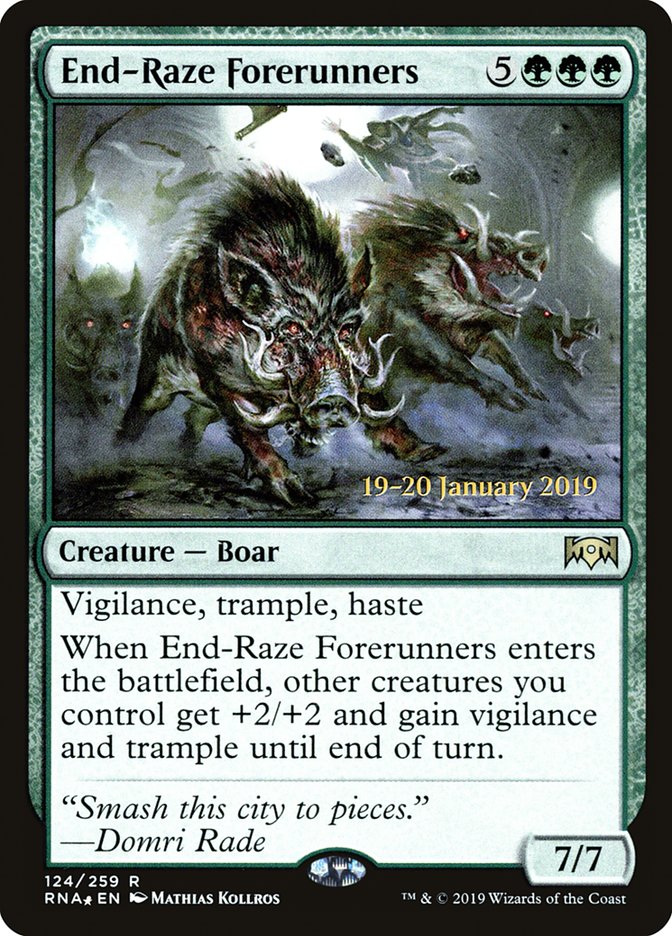 End-Raze Forerunners [Ravnica Allegiance Prerelease Promos] | Dragon's Lair Comics and Fantasy Houston TX