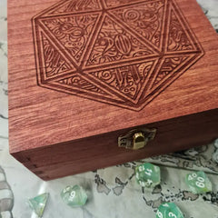 Critit Etched Dice Box Large Square Assorted Styles | Dragon's Lair Comics and Fantasy Houston TX