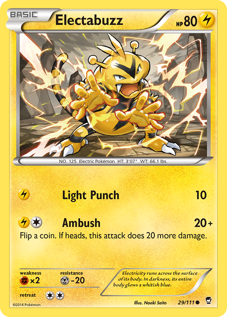 Electabuzz (29/111) [XY: Furious Fists] | Dragon's Lair Comics and Fantasy Houston TX