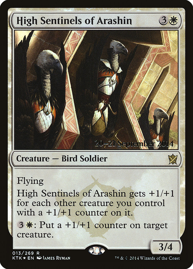 High Sentinels of Arashin [Khans of Tarkir Prerelease Promos] | Dragon's Lair Comics and Fantasy Houston TX