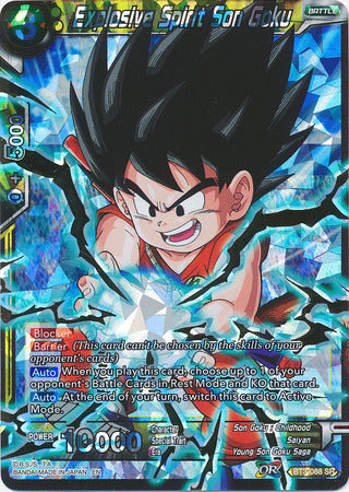 Explosive Spirit Son Goku (Shatterfoil) (BT3-088) [Dragon Brawl] | Dragon's Lair Comics and Fantasy Houston TX