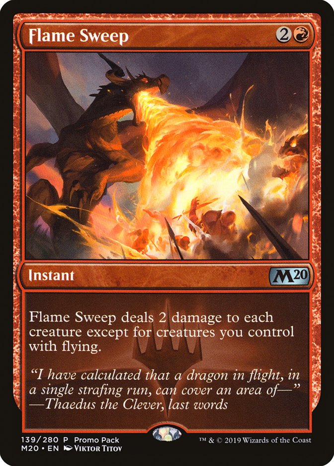 Flame Sweep (Promo Pack) [Core Set 2020 Promos] | Dragon's Lair Comics and Fantasy Houston TX