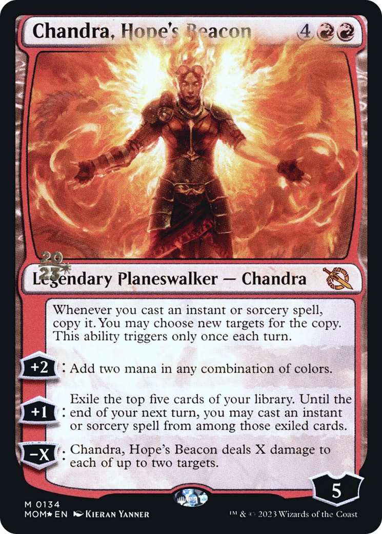 Chandra, Hope's Beacon [March of the Machine Prerelease Promos] | Dragon's Lair Comics and Fantasy Houston TX