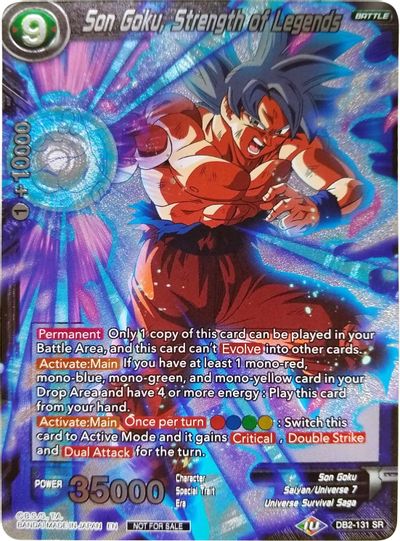 Son Goku, Strength of Legends (Player's Choice) (DB2-131) [Promotion Cards] | Dragon's Lair Comics and Fantasy Houston TX