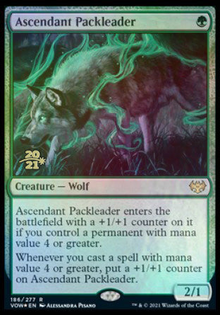 Ascendant Packleader [Innistrad: Crimson Vow Prerelease Promos] | Dragon's Lair Comics and Fantasy Houston TX