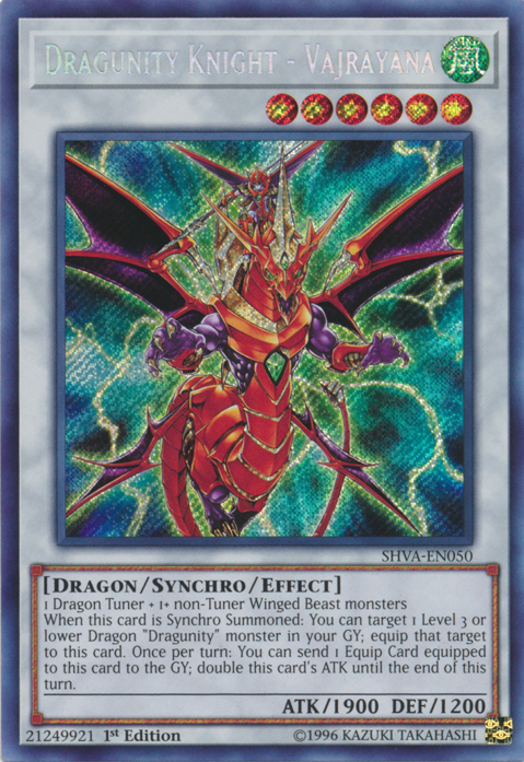 Dragunity Knight - Vajrayana [SHVA-EN050] Secret Rare | Dragon's Lair Comics and Fantasy Houston TX