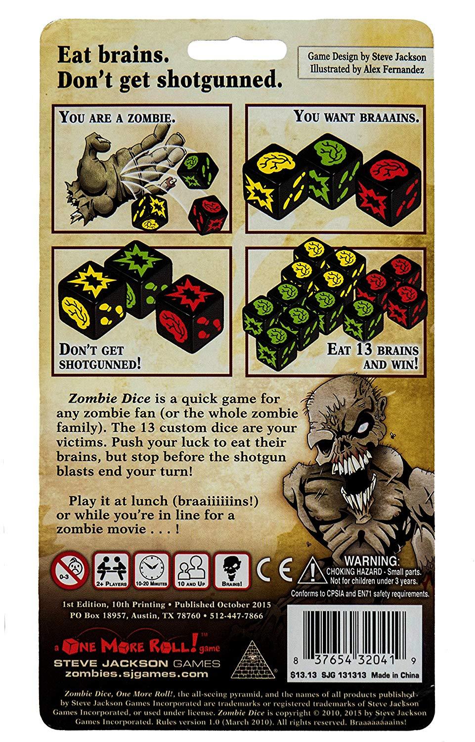 Zombie Dice | Dragon's Lair Comics and Fantasy Houston TX