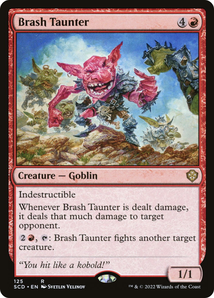 Brash Taunter [Starter Commander Decks] | Dragon's Lair Comics and Fantasy Houston TX