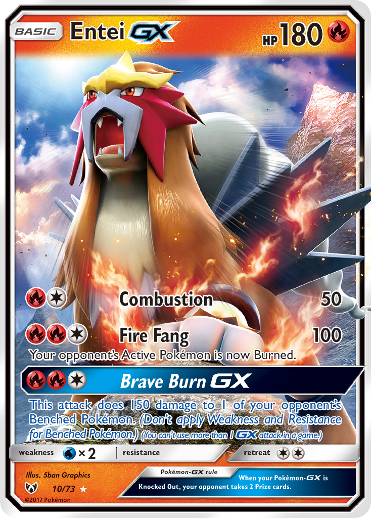 Entei GX (10/73) [Sun & Moon: Shining Legends] | Dragon's Lair Comics and Fantasy Houston TX