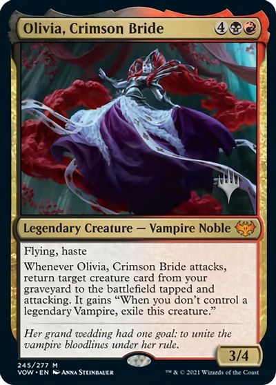 Olivia, Crimson Bride (Promo Pack) [Innistrad: Crimson Vow Promos] | Dragon's Lair Comics and Fantasy Houston TX