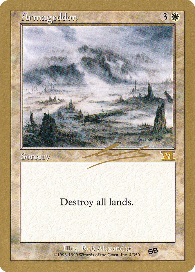 Armageddon (Nicolas Labarre) (SB) [World Championship Decks 2000] | Dragon's Lair Comics and Fantasy Houston TX