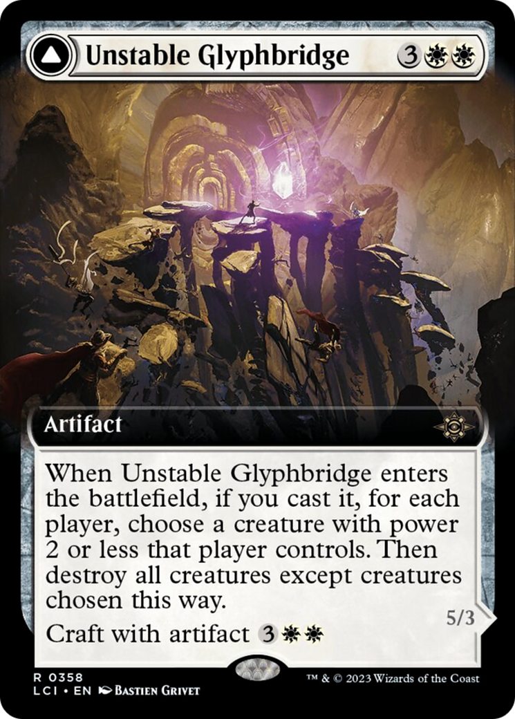 Unstable Glyphbridge // Sandswirl Wanderglyph (Extended Art) [The Lost Caverns of Ixalan] | Dragon's Lair Comics and Fantasy Houston TX