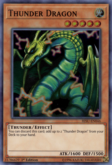 Thunder Dragon [HISU-EN046] Super Rare | Dragon's Lair Comics and Fantasy Houston TX