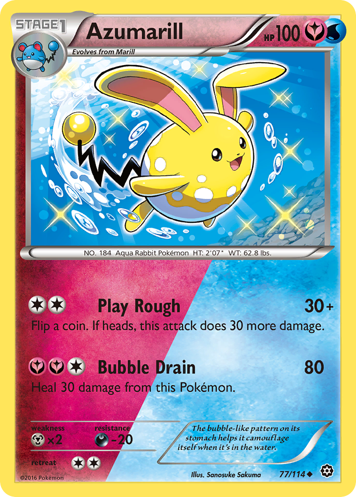 Azumarill (77/114) [XY: Steam Siege] | Dragon's Lair Comics and Fantasy Houston TX