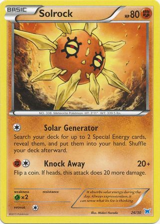 Solrock (26/30) [XY: Trainer Kit 2 - Latios] | Dragon's Lair Comics and Fantasy Houston TX