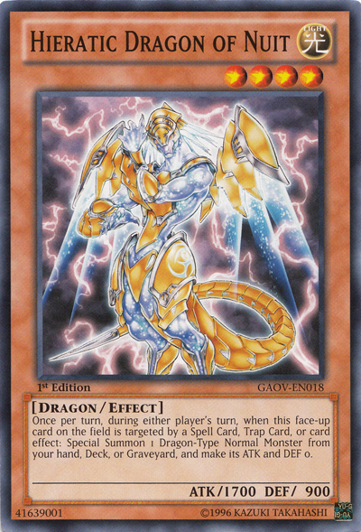 Hieratic Dragon of Nuit [GAOV-EN018] Common | Dragon's Lair Comics and Fantasy Houston TX