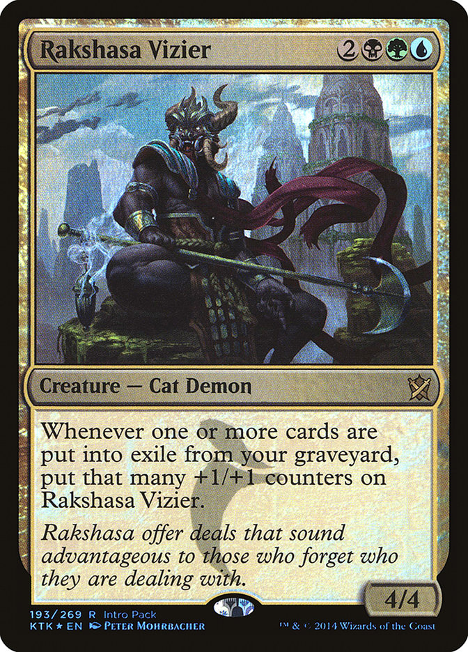 Rakshasa Vizier (Intro Pack) [Khans of Tarkir Promos] | Dragon's Lair Comics and Fantasy Houston TX