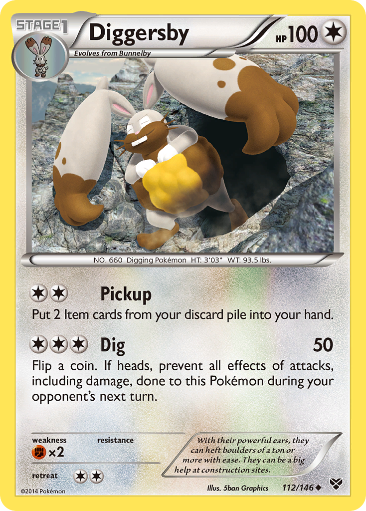 Diggersby (112/146) [XY: Base Set] | Dragon's Lair Comics and Fantasy Houston TX