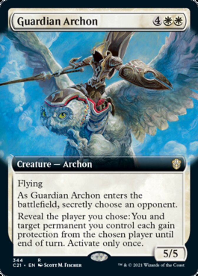 Guardian Archon (Extended Art) [Commander 2021] | Dragon's Lair Comics and Fantasy Houston TX