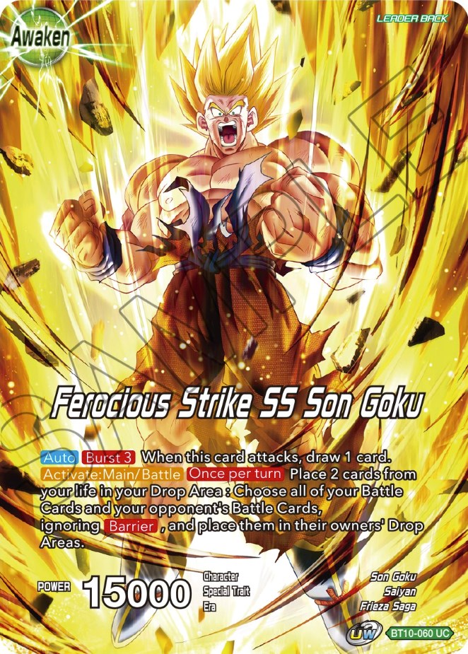 Son Goku // Ferocious Strike SS Son Goku (BT10-060) [Theme Selection: History of Son Goku] | Dragon's Lair Comics and Fantasy Houston TX