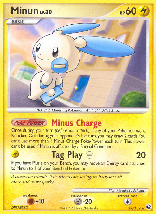 Minun (32/132) [Diamond & Pearl: Secret Wonders] | Dragon's Lair Comics and Fantasy Houston TX