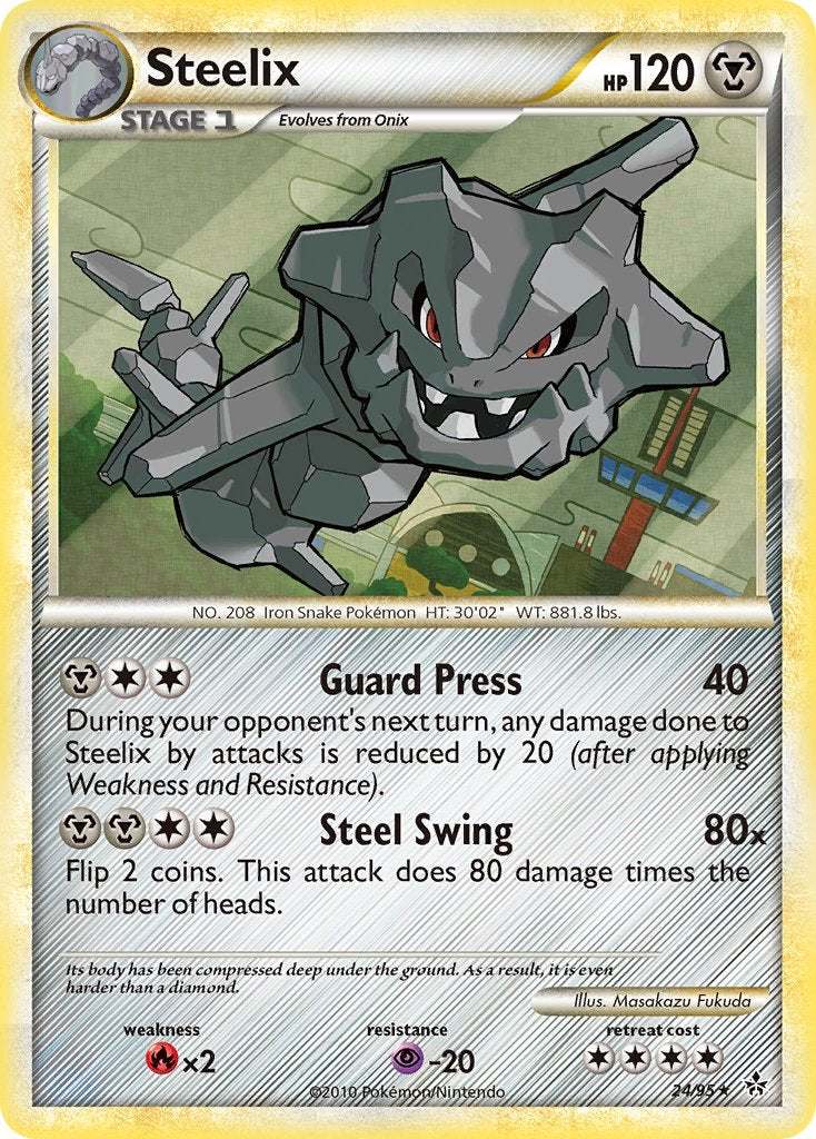 Steelix (24/95) (Theme Deck Exclusive) [HeartGold & SoulSilver: Unleashed] | Dragon's Lair Comics and Fantasy Houston TX