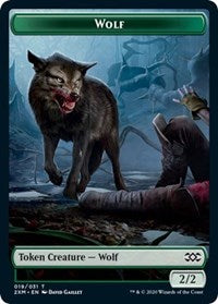 Wolf // Wurm (030) Double-Sided Token [Double Masters Tokens] | Dragon's Lair Comics and Fantasy Houston TX