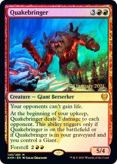 Quakebringer [Kaldheim Prerelease Promos] | Dragon's Lair Comics and Fantasy Houston TX