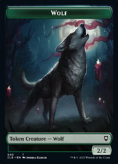 Wolf // Insect Double-Sided Token [Commander Legends: Battle for Baldur's Gate Tokens] | Dragon's Lair Comics and Fantasy Houston TX