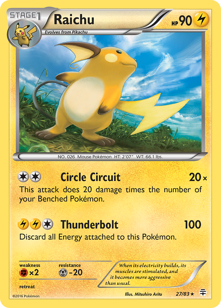 Raichu (27/83) [XY: Generations] | Dragon's Lair Comics and Fantasy Houston TX