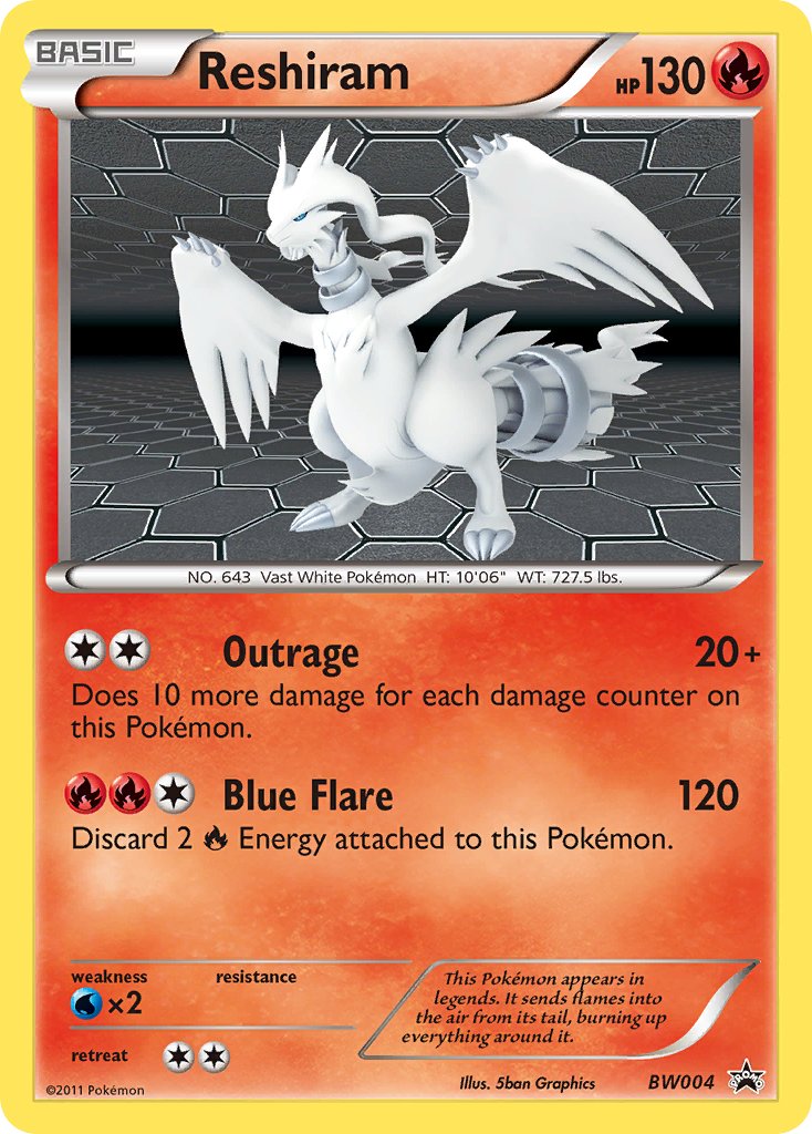 Reshiram (BW004) [Black & White: Black Star Promos] | Dragon's Lair Comics and Fantasy Houston TX