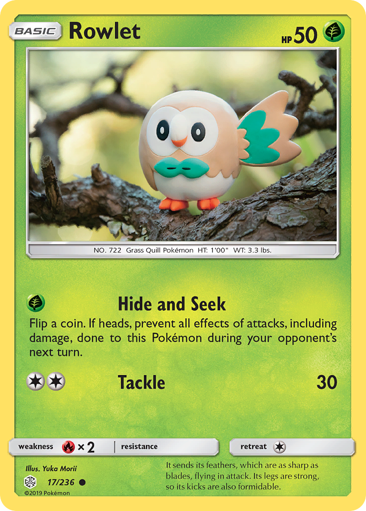 Rowlet (17/236) [Sun & Moon: Cosmic Eclipse] | Dragon's Lair Comics and Fantasy Houston TX