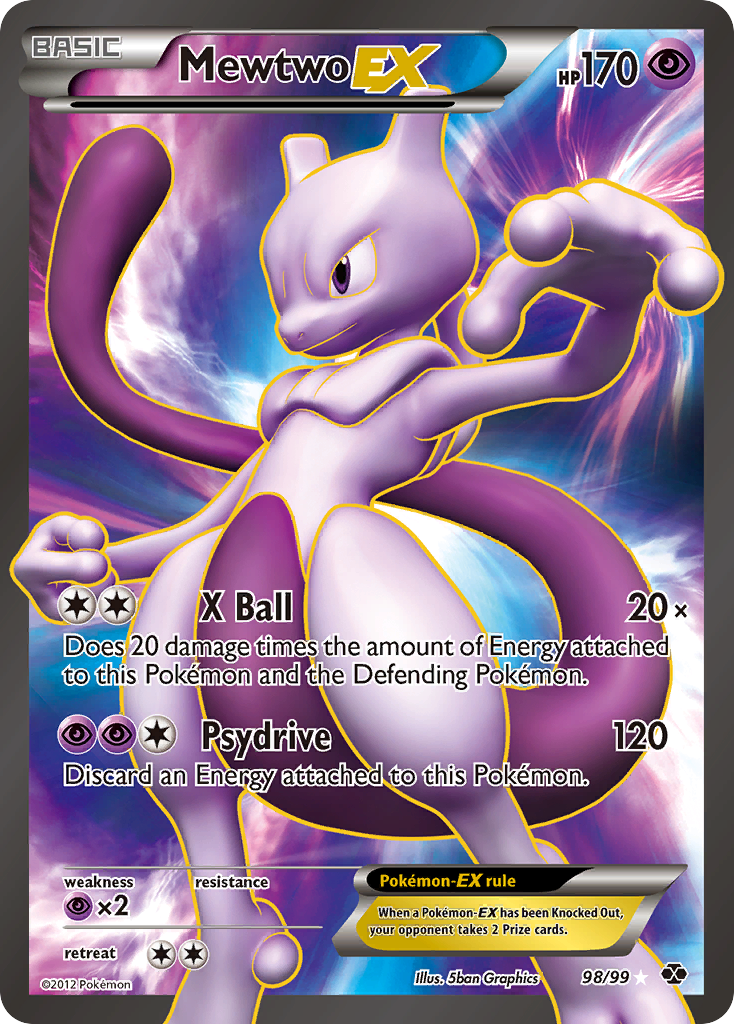 Mewtwo EX (98/99) [Black & White: Next Destinies] | Dragon's Lair Comics and Fantasy Houston TX