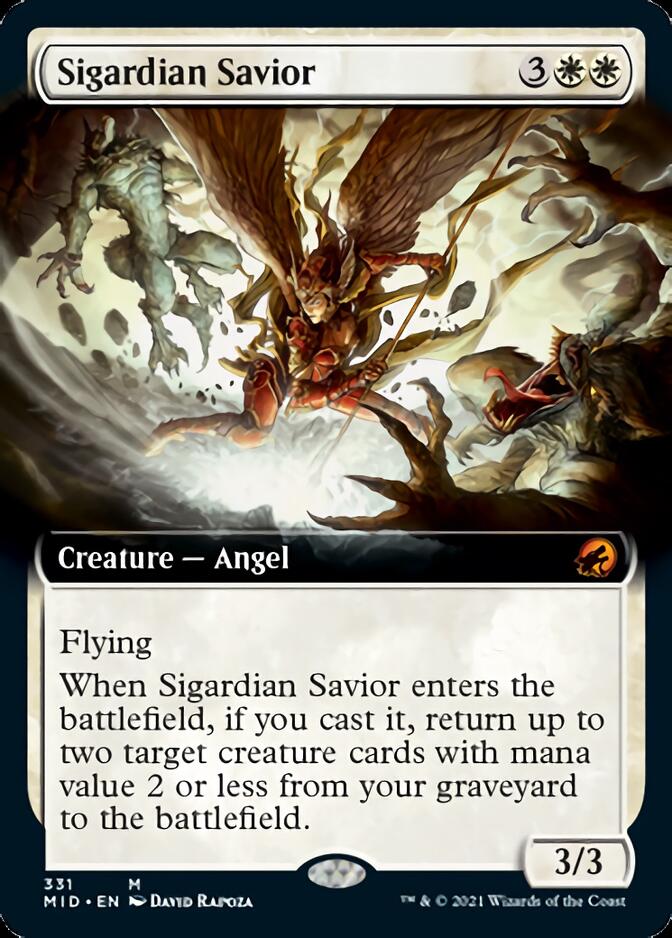 Sigardian Savior (Extended Art) [Innistrad: Midnight Hunt] | Dragon's Lair Comics and Fantasy Houston TX