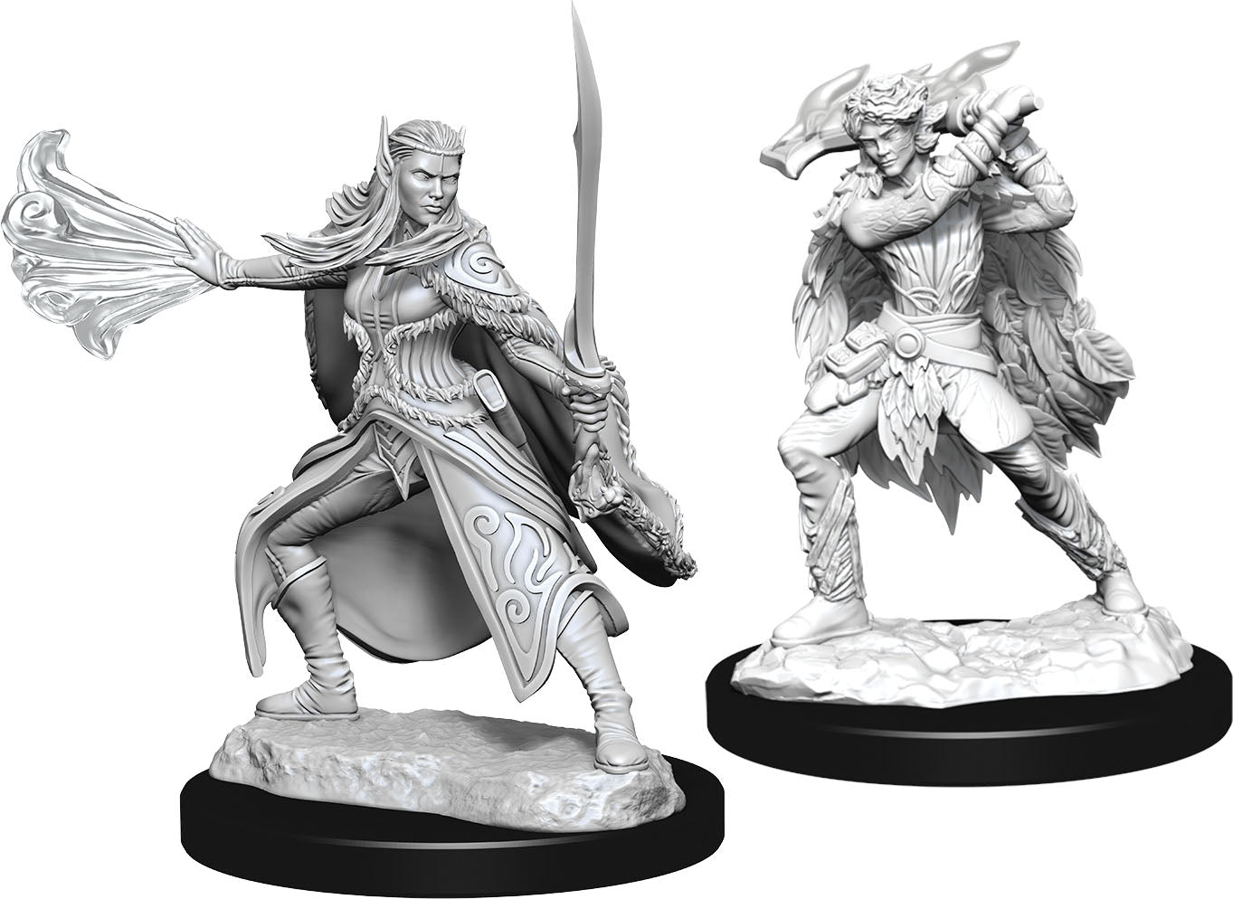 Wizkids Dungeons & Dragons Nolzur`s Marvelous Unpainted Miniatures: W15 Winter Eladrin and Spring Eladrin | Dragon's Lair Comics and Fantasy Houston TX