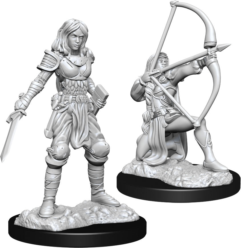 Dungeons & Dragons Nolzur`s Marvelous Unpainted Miniatures: W15 Human Fighter Female | Dragon's Lair Comics and Fantasy Houston TX