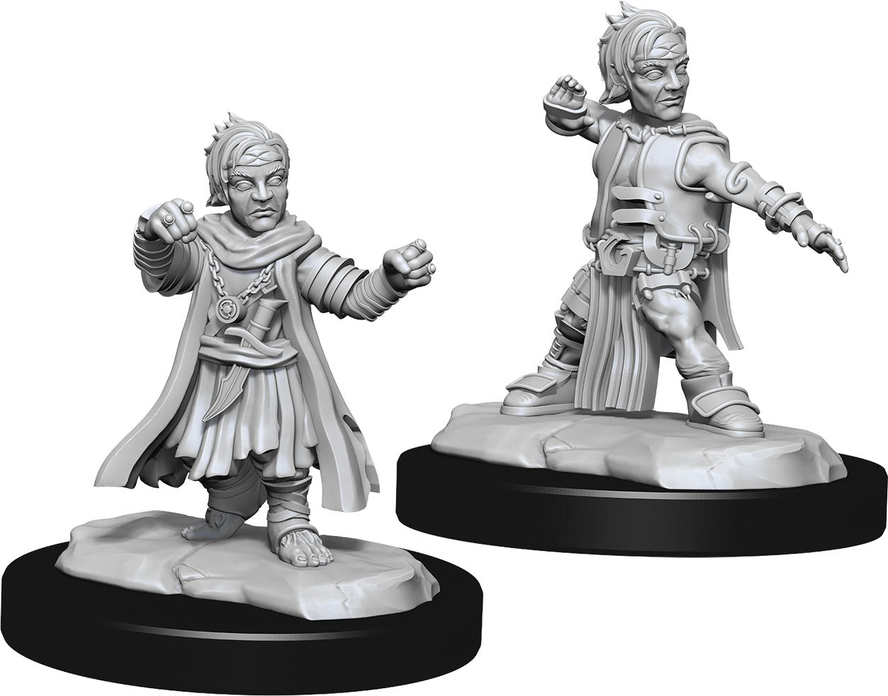 Wizkids Dungeons & Dragons Nolzur`s Marvelous Unpainted Miniatures: W15 Halfling Monk Male | Dragon's Lair Comics and Fantasy Houston TX